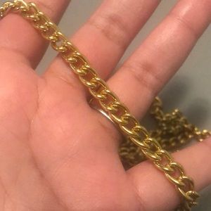 Long Gold Chain Necklace!